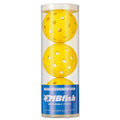 MBFISH Pickleball Pickle Ball 3 Pack Balls 40 Holes for Outdoor Meet Specifications High Bounce Yellow