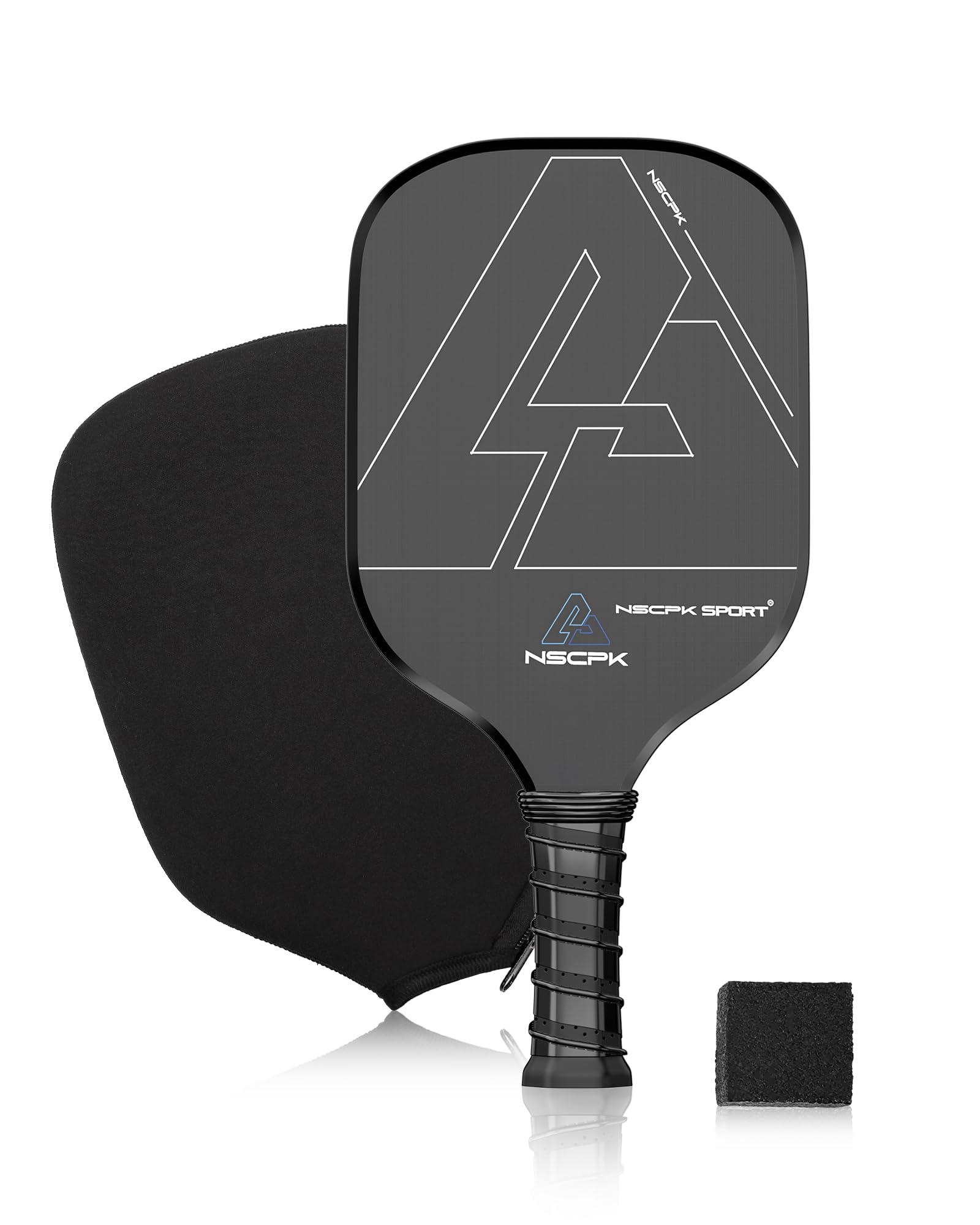 YOURUN Pickleball Paddle Carbon Fiber 16MM Carbon Fiber Pickleball Paddle with High Grit & Spin Sure-Grip Handle Polypropylene Honeycomb Core Lightweight Pickle Ball Paddle